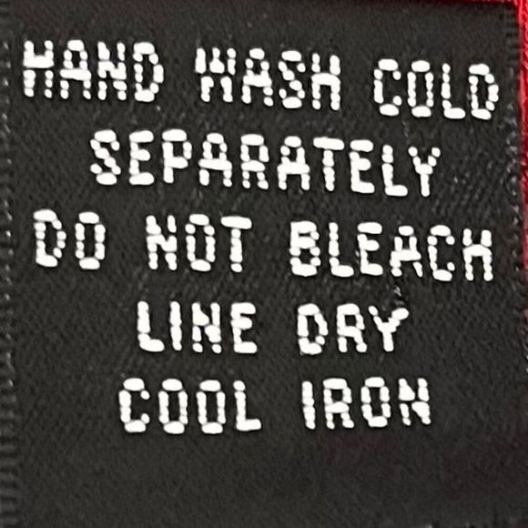 INC Red With Black Loops Top   Sz L   GUC - Picture 4 of 4